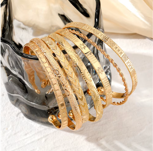 Golden Elegance Bracelet Set