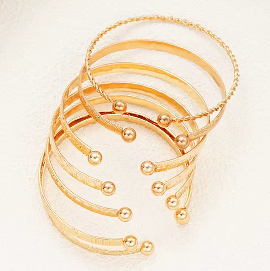 Golden Elegance Bracelet Set